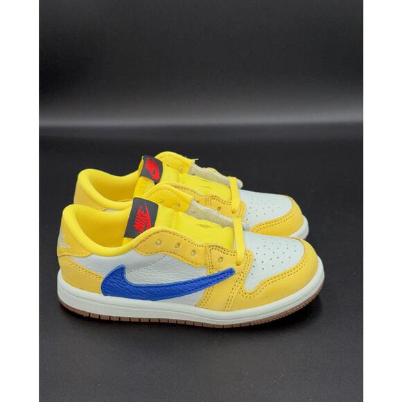 Jordan 1 Retro Low OG SP Travis Scott Canary (TD) - Picture 1 of 4